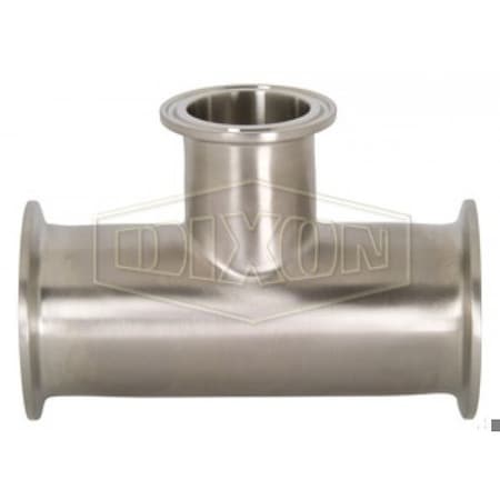 Dixon Clamp Reducing Tee, 3 x 2-1/2 in, 316L SS, Domestic B7RMP-R300250